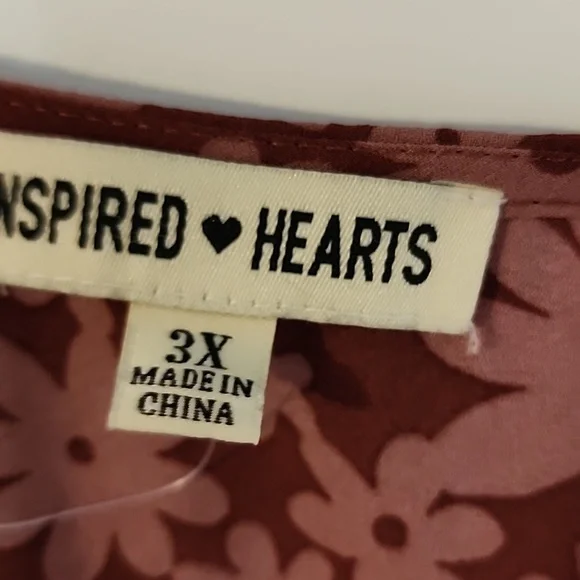 Inspired Hearts Floral Dress 3X - Picture 3 of 7